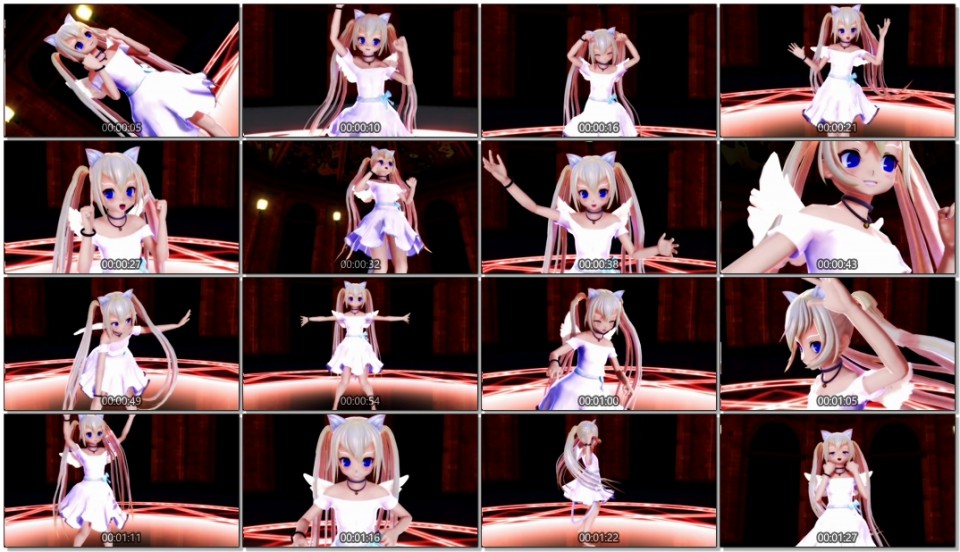 【MMD】爱丽丝猫体操【白猫爱丽丝】