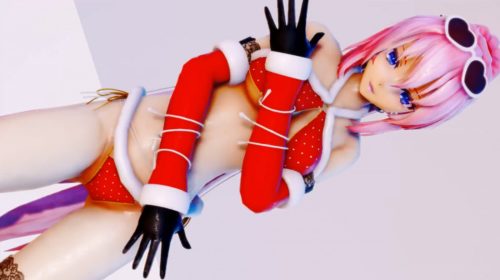 【MMD】LaLaLa - Vocaloid Santa【TDA 圣诞水着初音MIKU X 鏡音RIN X  弱音HAKU X 巡音LUKA】